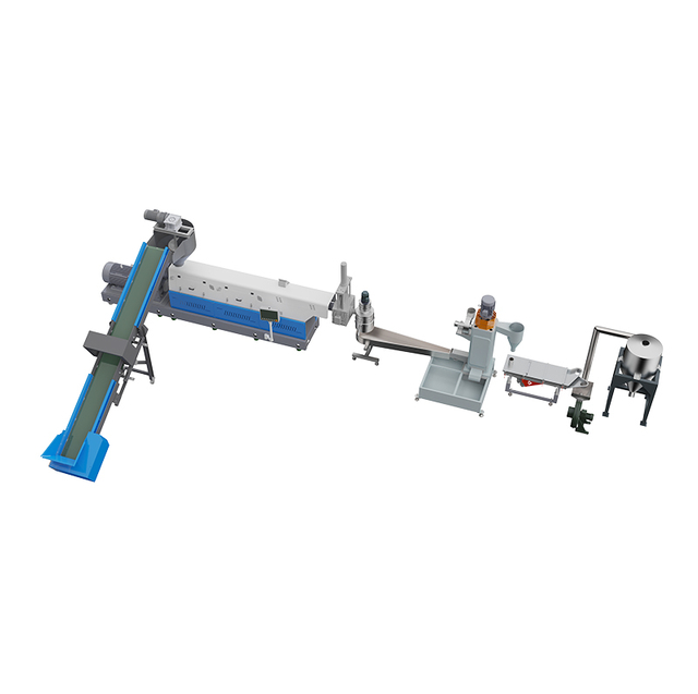 Single-Stage Forced Feeding Water Ring Plastic Recycling Pelletizing Line