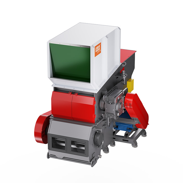 Industrial Shredder-Crusher Integrated Machine | Single Shaft Shredder & Granulator Combo for Plastic Film, Woven Bags, Plastic Lumps And Waste Recycling 