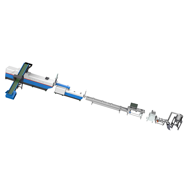 High Output Two Stage Plastic Recycling Pelletizing Line | Single Screw & Twin Screw Extruder