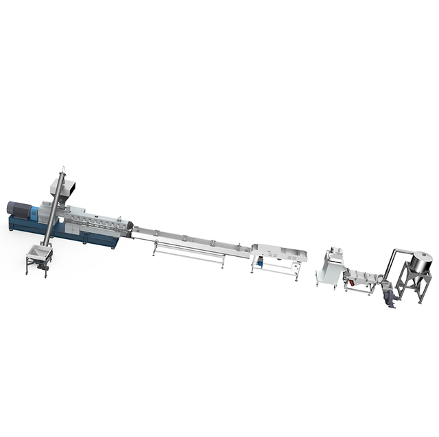Single Stage Twin Screw Plastic Pelletizing Extruder Line for Plastic Recycling