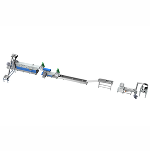 Two-Stage Screenless Die Face Plastic Recycling Extruder Pelletizing Line